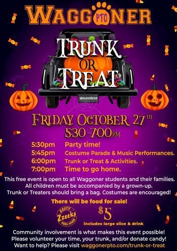 Trunk or Treat | Waggoner Parent-Teacher Organization